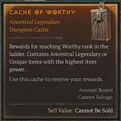 Diablo 4 Gauntlet Cache of the Worthy